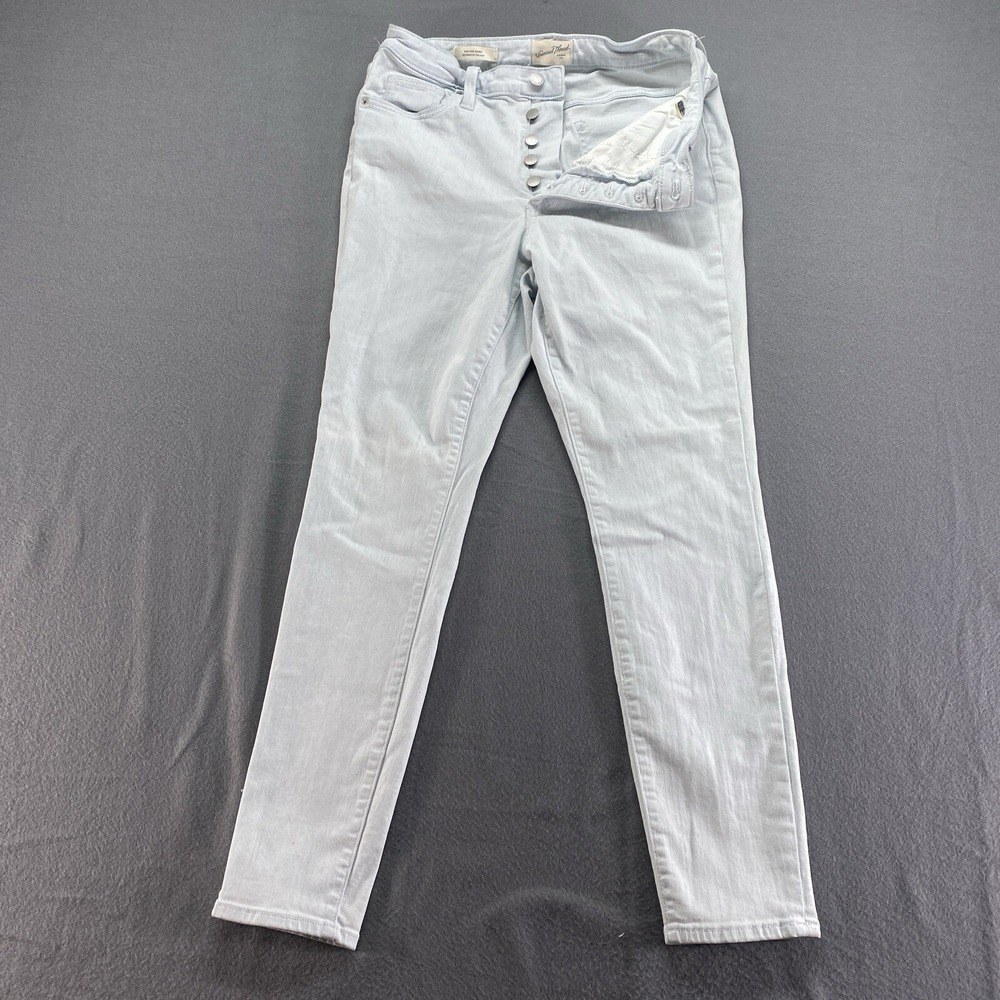 Universal Thread Skinny Jeans Womens 8/29 Light Blue High Rise Button Fly